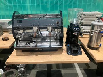 Koffie / espressomachine expobar carat 2 plus bonenmaler beschikbaar voor biedingen