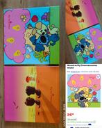 Woezel en Pip canvas 2 stuks, Ophalen, Gebruikt, Wanddecoratie