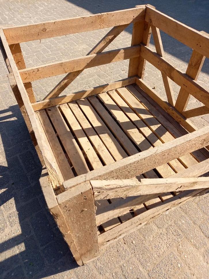 Houten Bak - Compost, Planten, Transport, Tuin en Terras, Bloembakken en Plantenbakken, Gebruikt, Hout, Binnen, Balkon, Tuin, 30 tot 60 cm