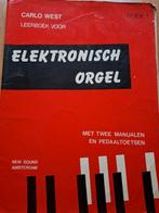 Lesboek voor elektronisch orgel., Muziek en Instrumenten, Ophalen of Verzenden, Gebruikt, Les of Cursus, Orgel