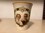 Beker huwelijk Juliana vintage Mosa plateel, Verzamelen, Ophalen, Gebruikt, Nederland, Servies