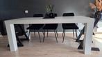 Hoogglans tafel wit 190x90x78, Huis en Inrichting, Tafels | Eettafels, Ophalen, Gebruikt, 200 cm of meer, 50 tot 100 cm