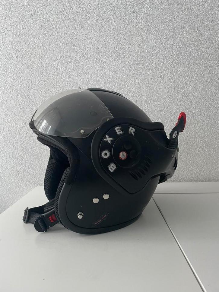 Roof Boxer V8 Motorhelm Maat M, Motoren, Kleding | Motorhelmen, Systeemhelm, Overige merken, Tweedehands, Ophalen of Verzenden