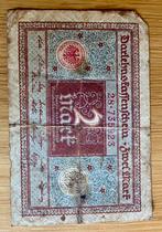 Duits 2 Mark biljet uit 1920, Ophalen of Verzenden, Duitsland