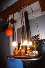 HANGLAMPEN,SIXTIES,ZEVENTIES,POP,MID-CENTURY,VINTAGE, Gebruikt, 50 tot 75 cm, Ophalen of Verzenden, Glas