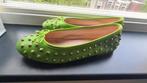 Fel groene ballerina's met studs, Kleding | Dames, Schoenen, Ballerina's, Zo goed als nieuw, Groen, Danielle
