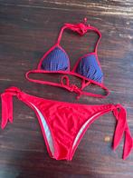 Bikini blauw/rood polkadot maat 164/s, Bikiniset, Meisje, Ophalen of Verzenden, Zo goed als nieuw