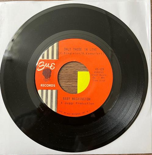 Single Baby Washington – Only Those In Love (1965), Cd's en Dvd's, Vinyl Singles, Zo goed als nieuw, Single, R&B en Soul, 7 inch