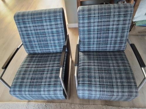 Montel fauteuils (2 stuks), Huis en Inrichting, Fauteuils, Zo goed als nieuw, Leer, Stof, 50 tot 75 cm, 75 tot 100 cm, Ophalen