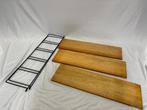 Nisse Strinning vintage wandrek met 3 legplanken, Ophalen of Verzenden, Gebruikt