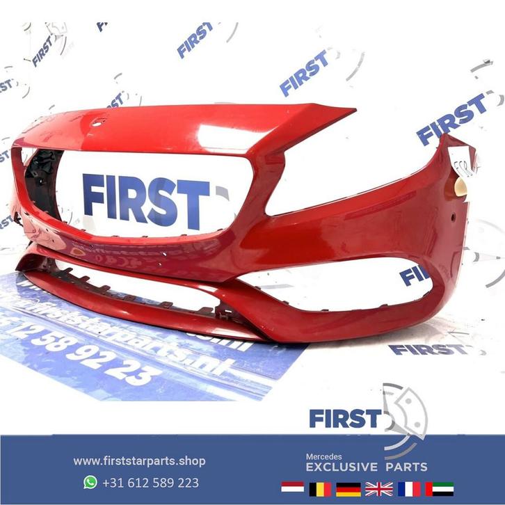 Mercedes A KLASSE BUMPER W176 AMG FACELIFT VOORBUMPER ROOD M, Auto-onderdelen, Carrosserie en Plaatwerk, Bumper, Mercedes-Benz