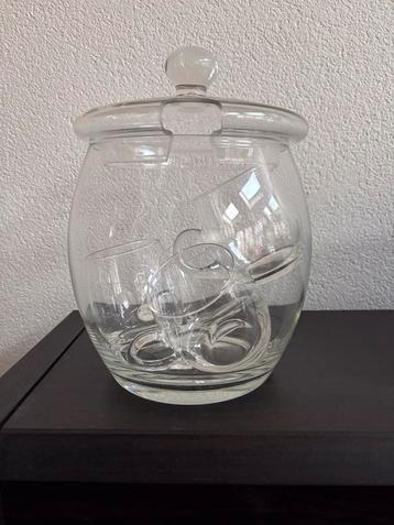 Glazen bowl - of punch set. Kadotip voor de feestdagen beschikbaar voor biedingen