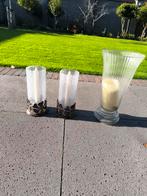 3 windlichten, Antiek en Kunst, Antiek | Glas en Kristal, Ophalen
