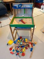 Houten Werkbank met Gereedschap en Accessoires, Ophalen, Gebruikt, Overige merken