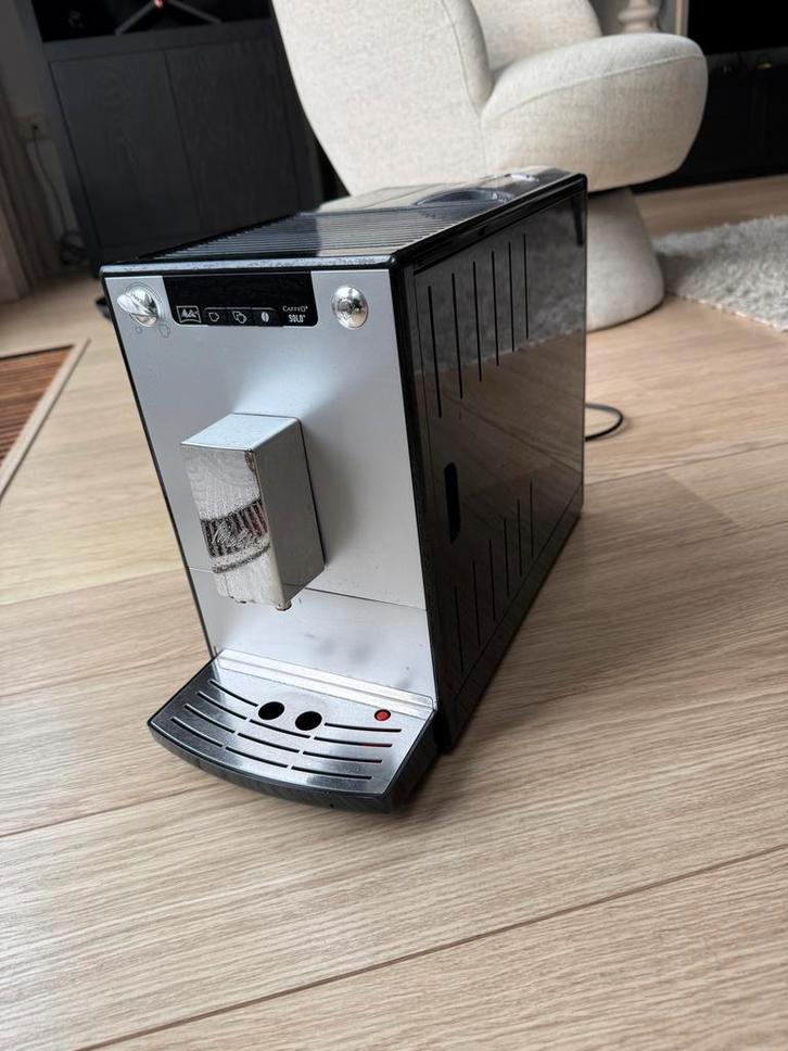 Melitta Solo Koffiemachine Silver!, Witgoed en Apparatuur, Koffiezetapparaten, Gebruikt, Koffiebonen, Espresso apparaat, 4 tot 10 kopjes