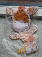 2 X Knisperdoek Zetje Zebra zebrapaard van CZ oranje velours, Kinderen en Baby's, Ophalen of Verzenden, Nieuw, Overige typen