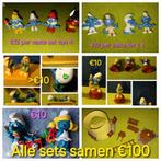 Smurfen12 sets oa paper clip bel/ smurfin, bp smurfen, huis, Verzamelen, Smurfen, Verzenden, Gebruikt, Smurfin, Poppetje, Figuurtje of Knuffel
