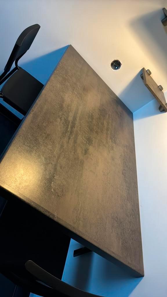 Tafelblad plus 2 krukken, Huis en Inrichting, Tafels | Eettafels, Gebruikt, 50 tot 100 cm, 100 tot 150 cm, Drie personen, Rechthoekig