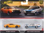Hotwheels 1:64 Set 2 - AMC Javelin & AMC Rebel Machine 1971, HotWheels Premium, -, Nieuw, Ophalen of Verzenden