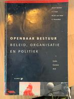 Openbaar Bestuur: Beleid, Organisatie en Politiek, Ophalen of Verzenden, Gelezen, Politiek en Staatkunde, Nederland