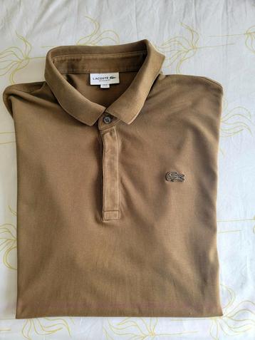 Mooie, originele, khaki Lacoste polo, XXXL, Fr.8 zie afmet.  beschikbaar voor biedingen