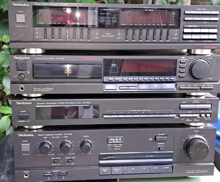 Vintage Technics set, Audio, Tv en Foto, Stereo-sets, Gebruikt, Cd-speler, Tuner of Radio, Overige merken, Losse componenten, Ophalen