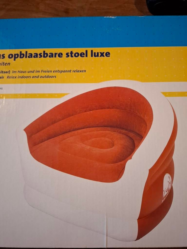 opblaasbare stoel oranje, Ophalen of Verzenden, Nieuw, Overige typen, Oranje of Koningsdag