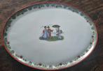 Antieke Mäbendorf grote porseleinen schaal Fraai gedecoreerd, Ophalen of Verzenden