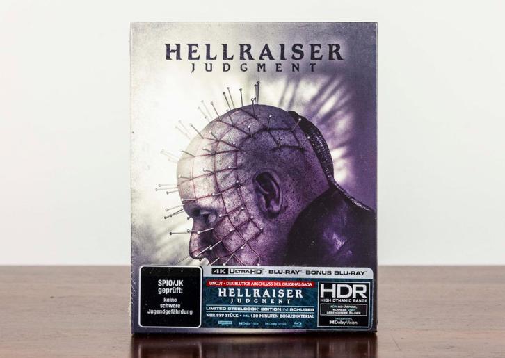 Hellraiser: Judgment 4K UHD + Blu-Ray STEELBOOK (Import), Cd's en Dvd's, Blu-ray, Nieuw in verpakking, Horror, Ophalen of Verzenden