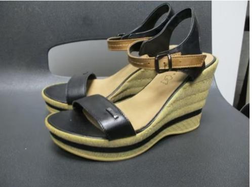 LASOCKI ECHT LEREN ZOMERSCHOENEN NIEUW maat 37, Kleding | Dames, Schoenen, Nieuw, Overige typen, Zwart, Ophalen of Verzenden