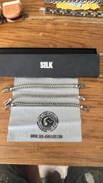 Silk armband zilver 3 x, Sieraden, Tassen en Uiterlijk, Armbanden, Ophalen of Verzenden, Zo goed als nieuw, Zilver