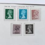 Engeland 1984 - 1986  Lithografie druk  tdn 15 x 14, Ophalen of Verzenden, Postfris