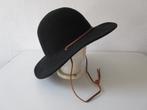 Brixton Tiller zwarte hoed, 100% wol, maat M, 58 cm., Kleding | Heren, Ophalen of Verzenden, Zo goed als nieuw, Hoed