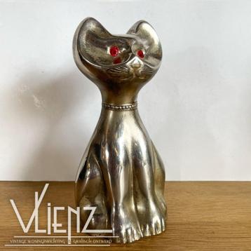 Vintage, retro spaarpot poes, kat, bank beschikbaar voor biedingen