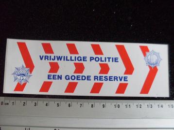 sticker vrijwillige politie een goede reserve logo embleem beschikbaar voor biedingen