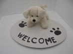 PLUCHE HONDJE WELCOME Appletree NIEUW, Huis en Inrichting, Woonaccessoires | Overige, -, -, Nieuw, Ophalen of Verzenden
