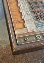 tegel Porceleyne Fles van de Centrale Raiffeiss bank, Antiek en Kunst, Antiek | Wandborden en Tegels, Ophalen of Verzenden