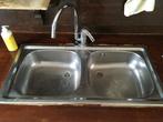 rvs spoelbak, Huis en Inrichting, Ophalen, Gebruikt, 50 tot 100 cm, Minder dan 25 cm