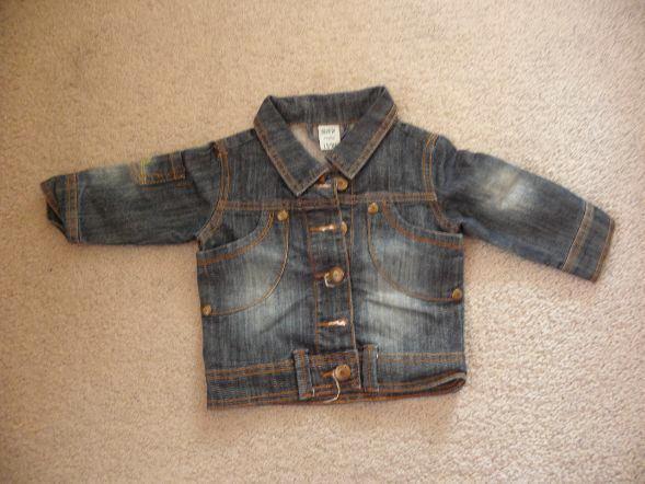 Nieuw soepel basic blauw stretch jeans jasje DIRKJE mt 74, Kinderen en Baby's, Babykleding | Maat 74, Nieuw, Meisje, Jasje, Ophalen of Verzenden