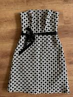 Strapless jurk met stippen, maat 36, Kleding | Dames, Jurken, Wit, Ophalen of Verzenden, Zo goed als nieuw, Knielengte
