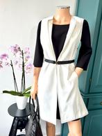 ZARA stijlvol lang gilet maat XS - mouwloos vest - offwhite, Ophalen of Verzenden, Zo goed als nieuw, Maat 34 (XS) of kleiner