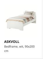 Bed 90x200, 90 cm, Eenpersoons, Wit, Ophalen of Verzenden