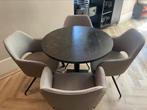 Marmer Eetkamer tafels, Ophalen, Zo goed als nieuw, Rond, 50 tot 100 cm