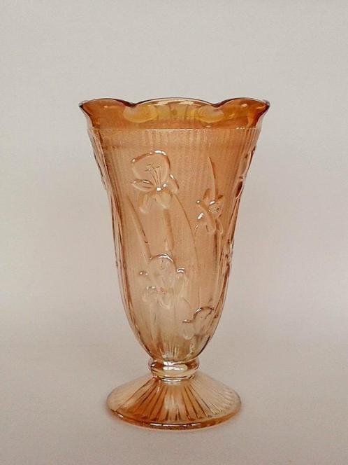 Vaas Marigold Jeanette Glass Company Art Deco, Antiek en Kunst, Antiek | Glas en Kristal, Ophalen of Verzenden