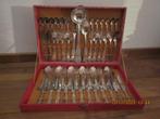 Verzilverde bestekset, 51 delig, 12 personen., Antiek en Kunst, Ophalen of Verzenden