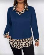 Top Juul Blauw-1 (44-52), Verzenden, Nieuw, Blauw, Shirt of Top