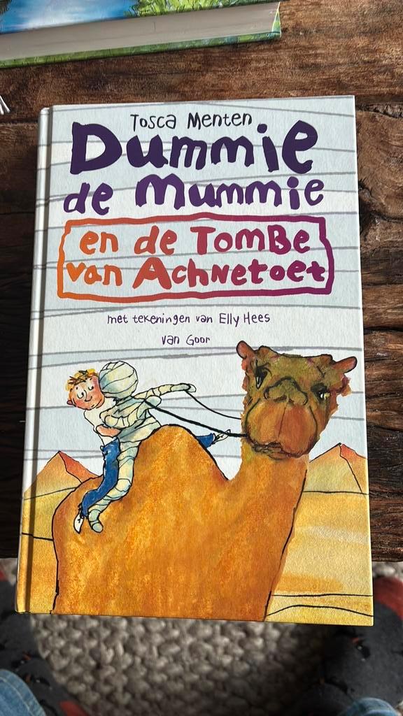 Tosca Menten - Dummie de mummie en de tombe van Achnetoet, Boeken, Kinderboeken | Jeugd | 10 tot 12 jaar, Zo goed als nieuw, Ophalen of Verzenden