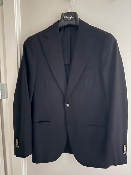 CESARE ATTOLINI zwart cashmere twill Colbert 46, Kleding | Heren, Kostuums en Colberts, Zo goed als nieuw, Maat 46 (S) of kleiner