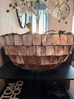 SCHELPENVAAS OVAAL MET ORCHIDEEËN., Ophalen of Verzenden, Zo goed als nieuw, Ovaal, Riet