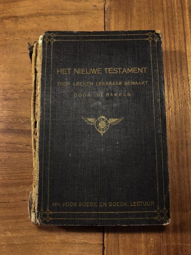antieke bijbel - 1908 - het nieuwe testament, Antiek en Kunst, Antiek | Boeken en Bijbels, Ophalen of Verzenden